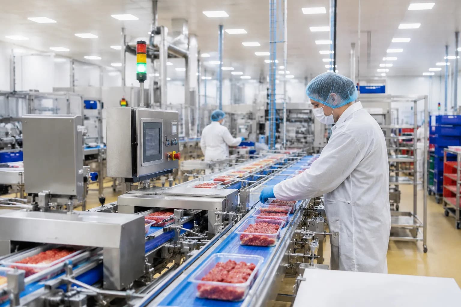 Colour-coded cleaning in a professional food environment
